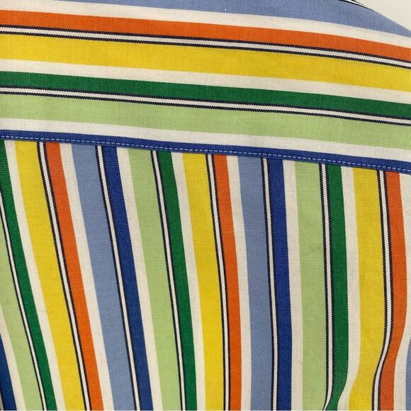 Ralph Lauren colorful striped button down shirt size 16 1/2 large - Picture 5 of 10